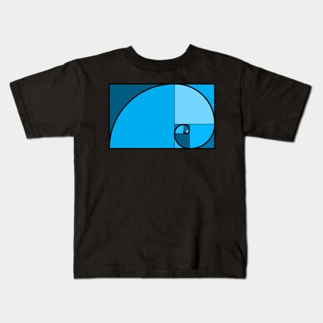 Fibonacci Sequence Kids T-Shirt by nickbeta